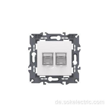 CAT3 Doppel-TEL-Steckdose Europa-Standard